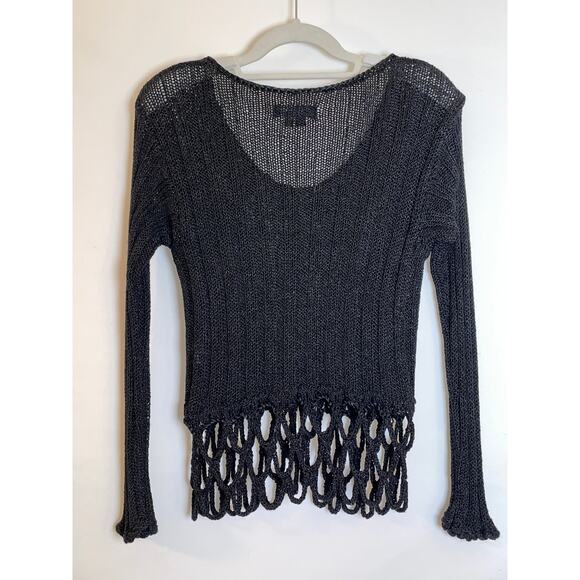 DaLYA Collection Sweater - Size M/L - Looped Fringe Detail - Made in Israel - Picture 2 of 10